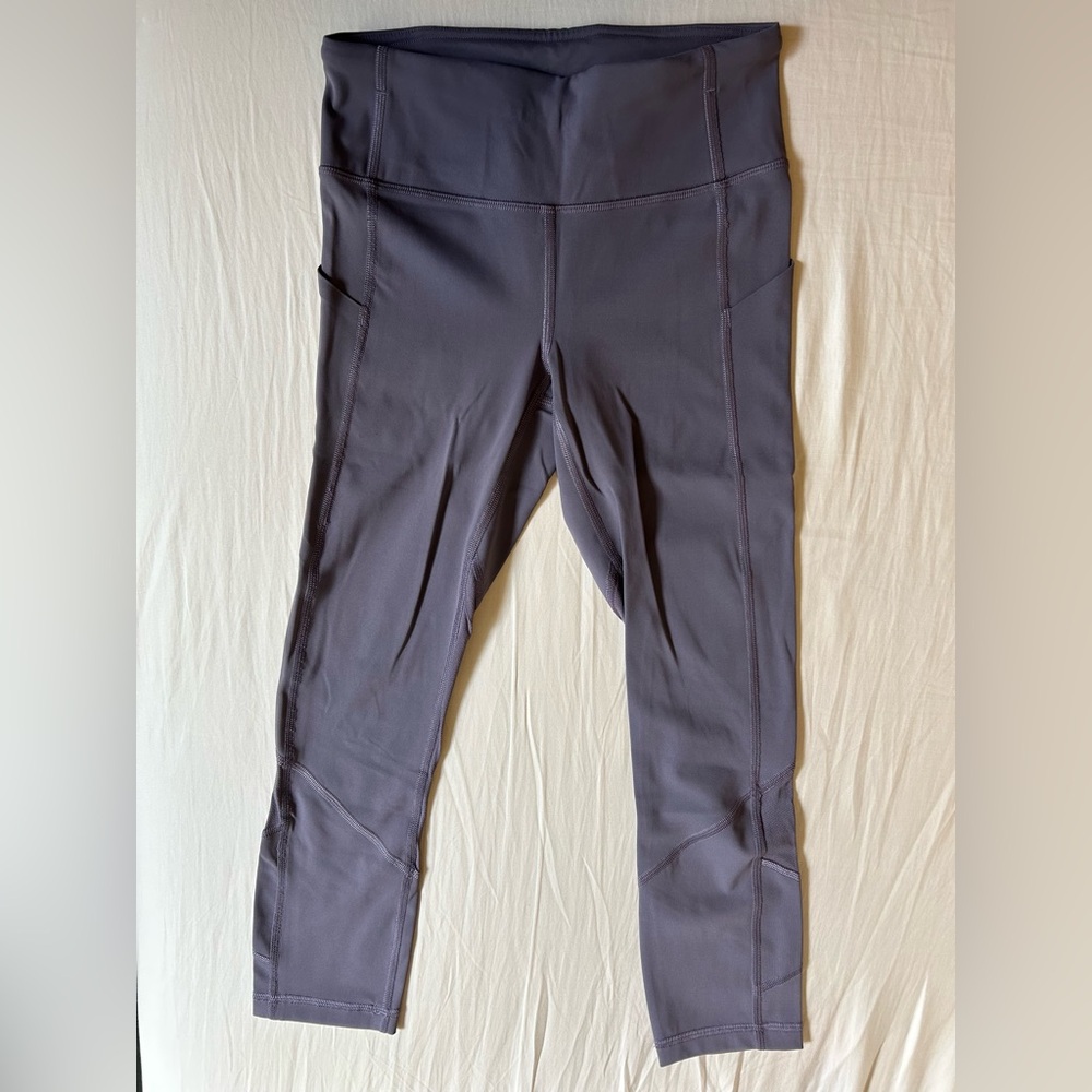 Lululemon Purple Pace Rival HR Crop 22”